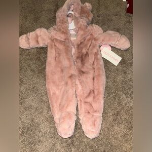 Baby faux fur jumpsuit